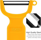 Original Vegetable Fruit Peeler Carbon Steel Blade 3 Pack Red/Green/Yellow…