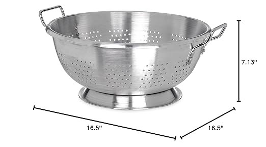 Carlisle FoodService Products 60277 Dura-Ware Heavy Weight Commercial Colander, 16 Quart
