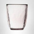 Fortessa Los Cabos Glass Drinkware Collection, 10 Ounce Tumbler (Set of 4), Pink