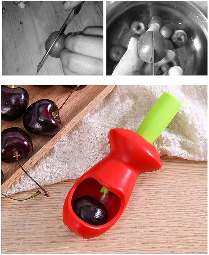HEMOTON Cherry Pitter Fruit Core Remover Tool Kitchen Gadget for Quick Cherry and Fruit Core Removal Design for Home Use