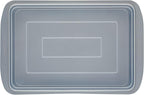Farberware GoldenBake Bakeware Nonstick Baking Pan/Cake Pan with Lid, Rectangle, Insulated, 9 Inch x 13 Inch - Gray