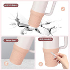 Silicone Boot for Stanley, Cup Bottom Protector Sleeve Accessories for Stanley Quencher H2.0 FlowState Tumbler 40oz / Stanley Adventure Quencher Tumbler 40oz (Pink)