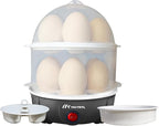 4 in 1 electric egg cooker | Boils upto 14 eggs | Poacher | Omelet maker | Vegetable steamer, dumpling & More | Royal Black