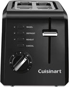 Cuisinart CPT-122BK 2-Slice Compact Plastic Toaster, Black