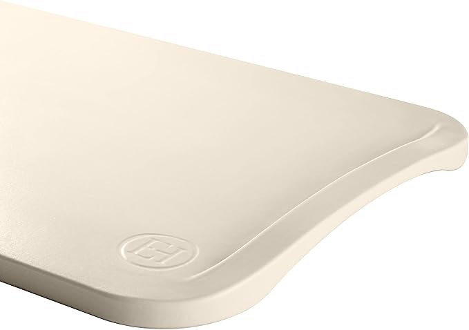 Emile Henry The Maestro 16.9" x 13" Pizza Stone, Crème