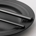 KINGSTONE Black Silverware Set, 20-Piece Forged Flatware Set Cutlery Set Premium Stainless Steel, Service for 4, for Kitchen, Home, Wedding, Party, Mirror Polished and Dishwasher Safe