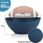 65 OZ Wheat Straw Bowls Set of 4, Large Unbreakable Salad Bowls, Microwave & Dishwasher Safe Serving Bowl, Kitchen Bowl Mixing Bowl for Salad, Cereal, Soup and Oatmeal (Multicolor)