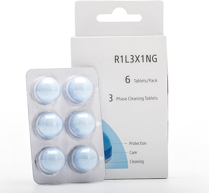 Cleaning Tablets for Espresso Machine, Replacement for Jura 3-Phase Descaling tablets 6 Count (Pack of 2)