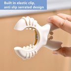 4Pcs Pot Spoon Rest Holder,Spatula Rack,Silicone Crab Pot Lid Support,Multipurpose Fixed Clamp Anti Scalding Universal Essential Accessories for Kitchen Cookware