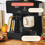 Beautiful Multi-Brew 12-Cup Programmable Coffee Maker with Touch Display by Drew Barrymore (Black Sesame)