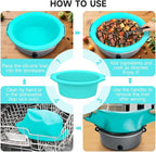 ChefAid Slow Cooker Liners, 100% Silicone Reusable Crock Pot Insert Accessories for 6-8 Oval or Round Quart Slow Cookers, Food Safe & Dishwasher Safe (Grey-Mint)