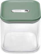 Caraway 2.5qt Glass Airtight Food Storage Container with Lid – Non-Toxic, BPA-Free Kitchen Storage Container – Stackable, Space-Saving Airtight Container for Dry Goods and More - Sage