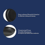 Oster Platinum Abbotsford 11-Inch Nonstick Skillet Fry Pan – Matte Black Stripe Cookware with Gold Handle, Dishwasher Safe, Modern Kitchen Essentials