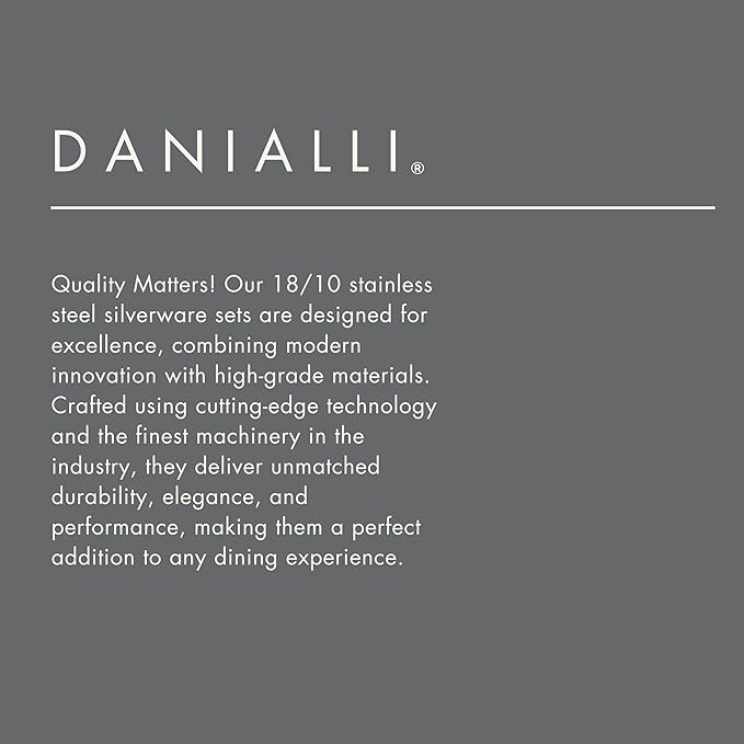 Silverware Set for 24 – 18/10 Stainless Steel Flatware, Mirror Finish, Dishwasher Safe, Durable and Elegant, Rust Resistant, Perfect for Entertaining (120-Piece Set, Fidenza)