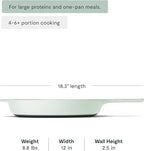 Caraway Cast Iron Skillet - 12” Enameled Cast Iron Pan With 3 Layer Enamel Coating - No Seasoning Required - Compatible With All Stovetops - Free From Forever Chemicals - Light Mist