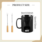 Fondue Pot Set Chocolate Melting Cup for Cheese Candy Chocolate Fondue Mug Candy Hot Pot for Wedding Dinner