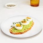 Melamine Restaurant Plates White 11 Inch Wide Side Flat Bottom Deep Round Dinner Plates Salad Plates Lunch Durable and Easy to Clean Set of 6,PYW-11-06