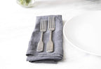FORTESSA Ashton 18/10 Stainless Steel Flatware, 5 Piece Place Setting With Knife, Forks and Spoons (Service For 1), Dishwasher Safe, Antiqued