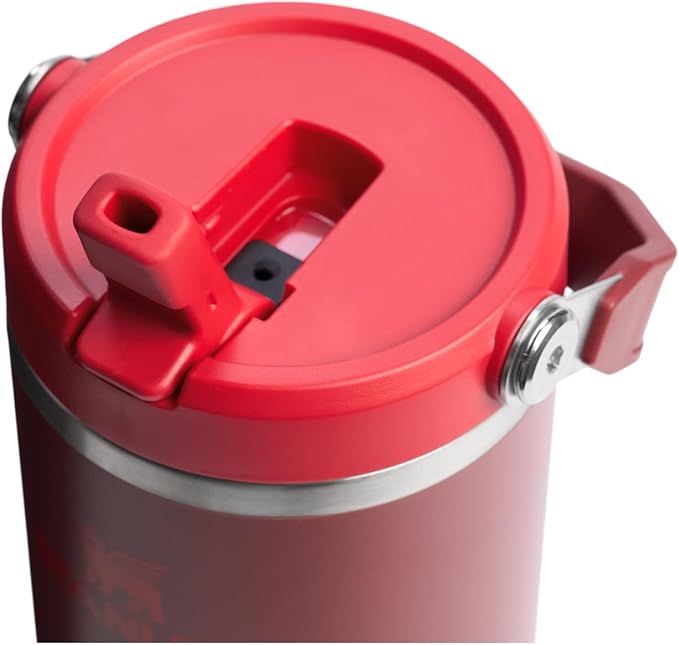 Stanley IceFlow 2.0 Flip Straw Tumbler with Handle 30 oz | Twist On Lid and Flip Up Straw | Leak Resistant Water Bottle | Insulated Stainless Steel | BPA-Free | Cranberry