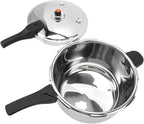 ciciglow Stainless Steel Pressure Cooker, Fast Cooking Pot with Safety Valve, Multifunctional Design, Intelligent, Universal for Induction Cooktops and Stoves, Comfortable (4L)