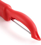 Spring Chef Premium Swivel Vegetable Peeler, Soft Grip Handle and Ultra Sharp Stainless Steel Blades - Perfect Kitchen Peeler For Veggie, Fruit, Potato, Carrot, Apple - Red