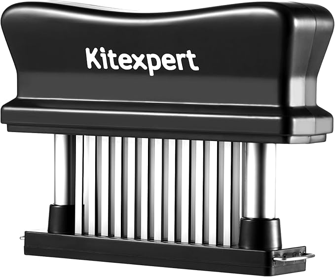 Kitexpert Meat Tenderizer 36 Ultra Sharp Blades Meat Tenderizer Tool with Stainless Steel Needle, Detachable Base for Easy Cleaning, Heavy Duty Tenderizer for Chicken, Steak