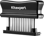 Kitexpert Meat Tenderizer 36 Ultra Sharp Blades Meat Tenderizer Tool with Stainless Steel Needle, Detachable Base for Easy Cleaning, Heavy Duty Tenderizer for Chicken, Steak