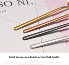 6 PCS Coffee Spoons, 18/8 Stainless Steel Espresso Spoons, 5.2 Inches Vogue Mini Tea Spoon, Cappuccino Stirring Small Spoon for Dessert, Ice Cream, Frosted Handle, Sweejar(Rose gold)