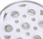 Chicken Egg Cooker Make Up to 7 Large Boiled Eggs Anti Dry Burning Automatic Power Off Egg Poacher with Heating Plate for Hard, Soft & Poached Eggs(Yellow)