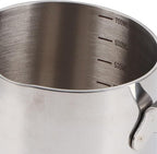 Butter Warmer Pot Quick Heat Conduction Three Layer Stainless Steel Butter Warmer with Accurate Scale Holes (700ML)
