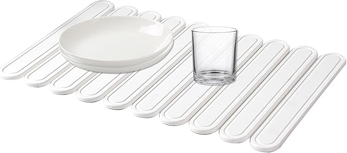 Large Stone Dish Drying Mat for Kitchen Counter, 24"×16"- Quick Drying Diatomaceous Earth Mats for Multi - Purpose, Eco-Friendly ,Super Absorbent, Foldable ,Non-Slip