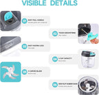 Manual Food Processor Vegetable Chopper, Portable Hand Pull String Garlic Mincer Onion Cutter for Veggies, Ginger, Fruits, Nuts, Herbs, etc., （900ml,Gray-blue）