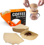 Cone Coffee Filter Papers, V02 Size, 100-Count Pack for Pour Over Coffee Makers (V02)