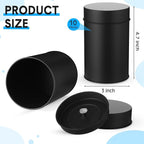 Zopeal 10 Pack Metal Tea Tin Canister with Airtight Double Lids 16 oz Round Tin Can with Lid Double Sealed Small Kitchen Container for Loose Tea Storage Coffee Sugar Candy Herbs and Spices