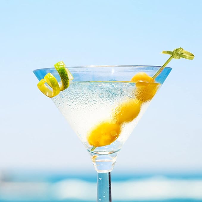 500 PCS Cocktail Picks, 4.7 Inch Cocktail Toothpicks Knot Skewers for Fruit, Cake, Barbecue Snacks, Appetizers Party Supplies