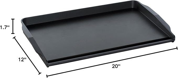 Nordic Ware 2 Burner Backsplash Griddle, Nonstick