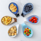 Nihow Ceramic Spoon Rest: 4 Inch Stable Utensil Rest - Spoon Holder for Kitchen counter/Countertop/Stove Top - Dishwasher Safe - Elegant Brown (1 PC)