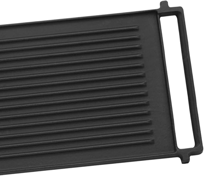 WB31X24998 WB31X24738 JXGRILL1 Griddle Replacement for GE Stove - 19.6" x 10.3" Reversible Cast Iron Center Griddle Plate, Gas Range Cooktop Parts, Fits GE JGBS66REKSS, JGB735SPSS & More