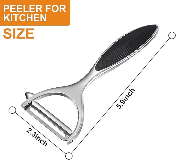 TACGEA Vegetable Peeler for Kitchen, Potato Peelers for Fruit Straight Blade, Durable Non-Slip Handle, Y shape