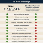 Ninja | Espresso Machine and Drip Coffee Maker| Luxe Café Premier Series | Integrated Coffee Grinder, Milk Frother, Assisted Tamper & Built-In Espresso Accessory Storage | Stainless Steel | ES601