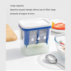 ZJchao Greek Yogurt Strainer, 0.05 Gallon/200ml Stainless Steel Non Stick Yogurt Filter for Thick Greek Yogurt, Soybean Milk, Berries, Soup, Fruit Juice, Coffee