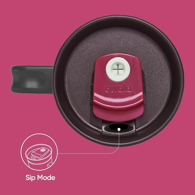 Owala Stainless Steel Triple Layer Insulated Travel Tumbler with Spill Resistant Lid, Straw, and Carry Handle, BPA Free, 40 oz, Pink (Watermelon Breeze) (Pack of 6)