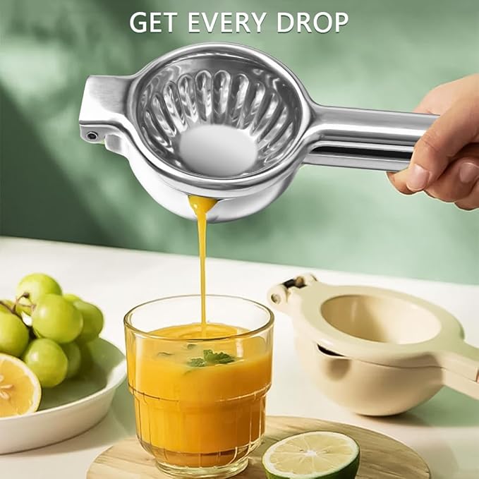 Lemon Squeezer Stainless Steel Citrus Juicer Juice Press Squeezer for Lemons and Limes