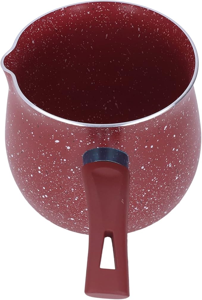 butter warmer Pan, Non Stick Milk Pan Mini Coffee Pot Saucepan Lightweight Kitchen Cooking Pot Aluminium Alloy Saucepan Cooking Pots Pot Stone Pot(red)