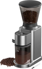Electric Burr Coffee Been Grinder with Adjustable 24 Precise Grind Settings, 40s Digital Timer for French Press, Espresso, and Drip Pour Over, Home Use, Black