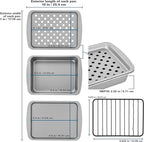 G & S Metal Products Company Ovenstuff Toaster Oven Bakeware Set, 8-Piece Set