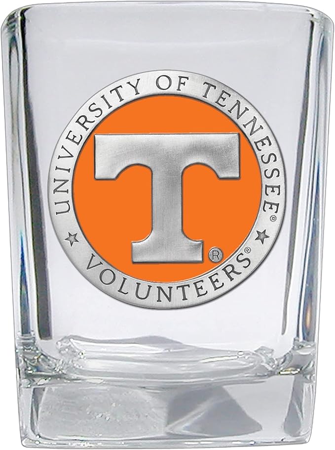 Heritage Pewter University of Tennessee Square Shot Glass | Hand-Sculpted 1.5 Ounce Shot Glass | Intricately Crafted