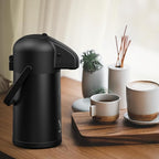 Airpot Coffee Carafe for Keeping Hot - 64 OZ/ 2.0L Coffee Dispenser with Pump - Insulated Stainless Steel thermal carafe for Hot Drinks Water Tea Chocolate - Hot Beverage Dispenser for Parties