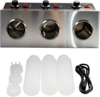 Commercial Electric Sauce Warmer Electric Cheese Sauce Warmer Hot Fudge Warmer Dispenser Cheese Dispenser Warmer with 3 Pump (3 Pump Head)