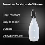 Silicone Pastry Brush, All-in-One Silicone Basting Brush with Sauce Bottle, Heat Resistant BBQ Accessories and Cooking Gadgets, BPA-Free Oil Dispenser for Cooking, Baking, Grilling(Black)